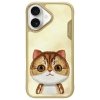 Nimmy etui iPhone 16 6.1 khaki Big Eyed Pet 2.0 Cat
